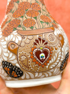 PRE-ORDER Cempasuchil Flower Vase (SHIPS IN APPROX. 6 - 14 WEEKS)