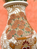 PRE-ORDER Cempasuchil Flower Vase (SHIPS IN APPROX. 6 - 14 WEEKS)