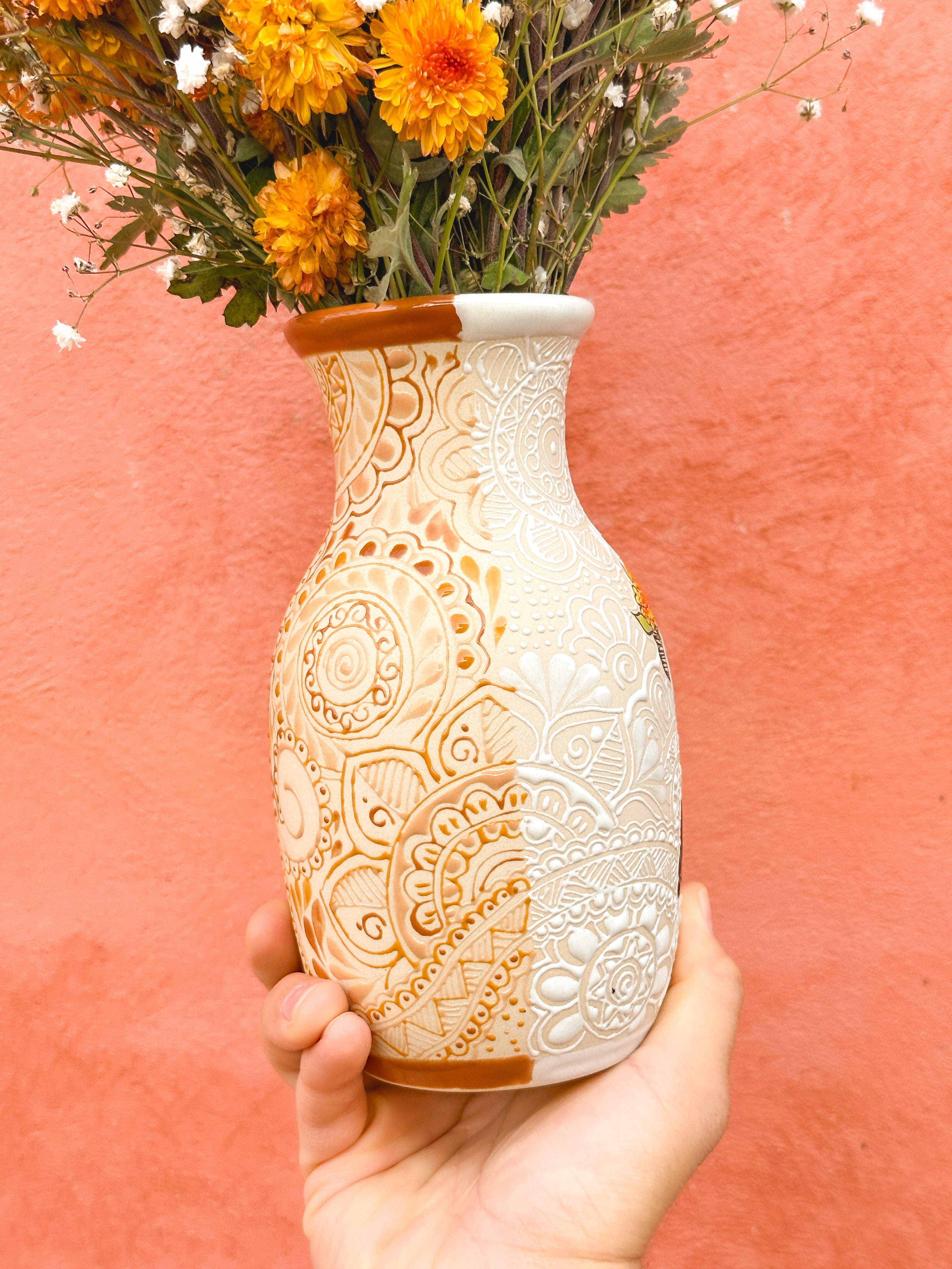 PRE-ORDER Catrina Flower Vase (SHIPS IN APPROX. 6 - 14 WEEKS)