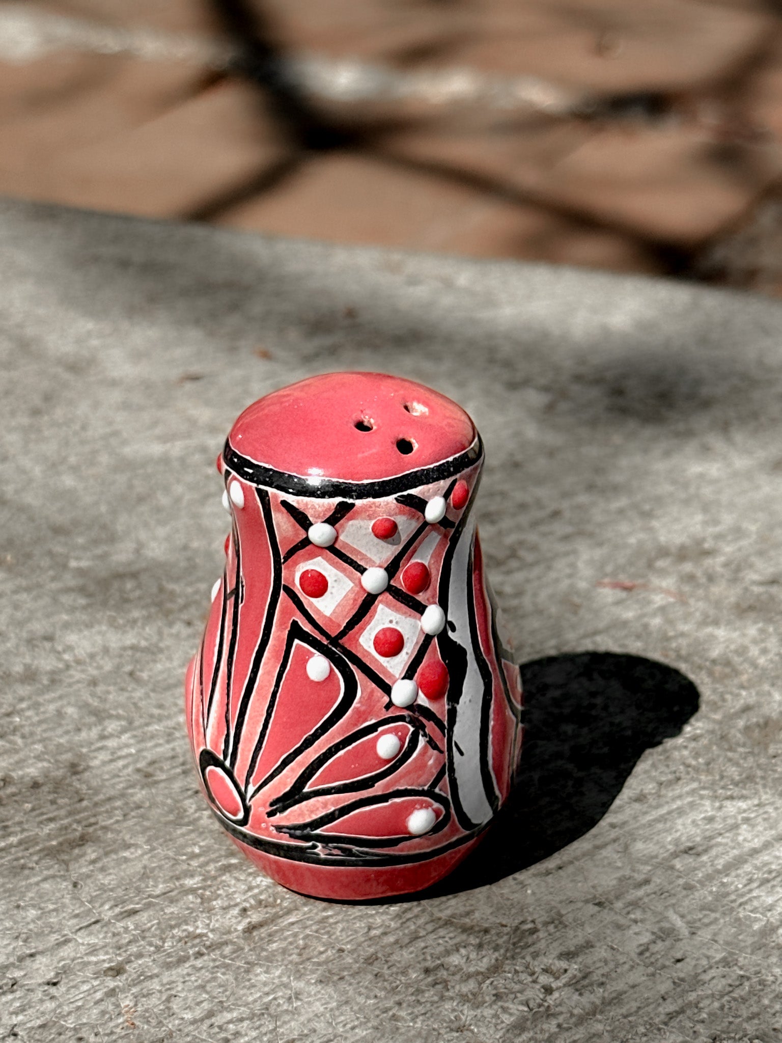 PRE-ORDER Pink Talavera Salt Shaker (SHIPS IN APPROX. 6-12 WEEKS)