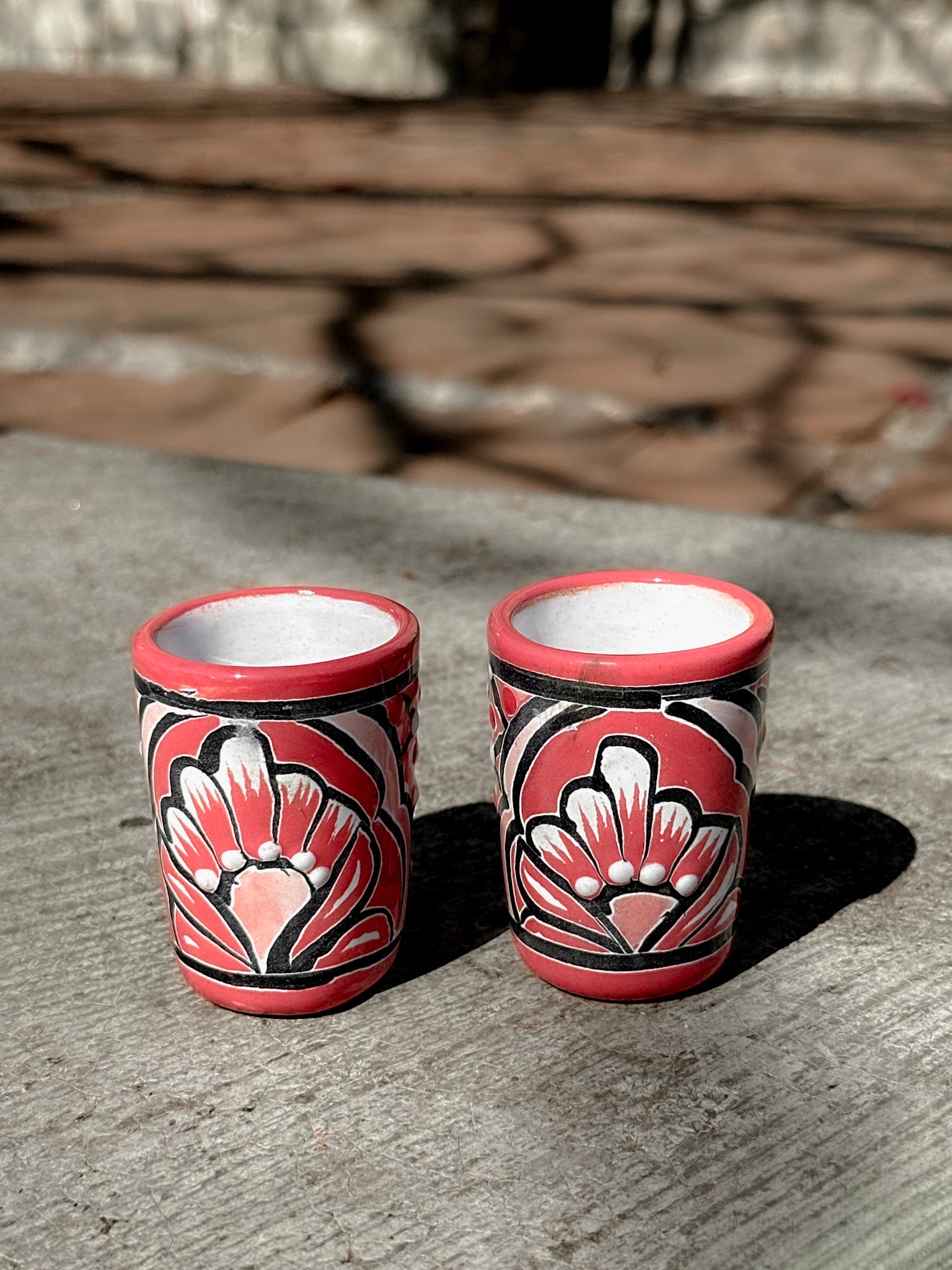 PRE-ORDER Pink Talavera Shot Glass (SHIPS IN APPROX. 6-12 WEEKS)