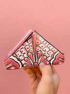 PRE-ORDENA Servilletero Talavera Rosa (ENVÍO EN APROX. 6-12 SEMANAS)