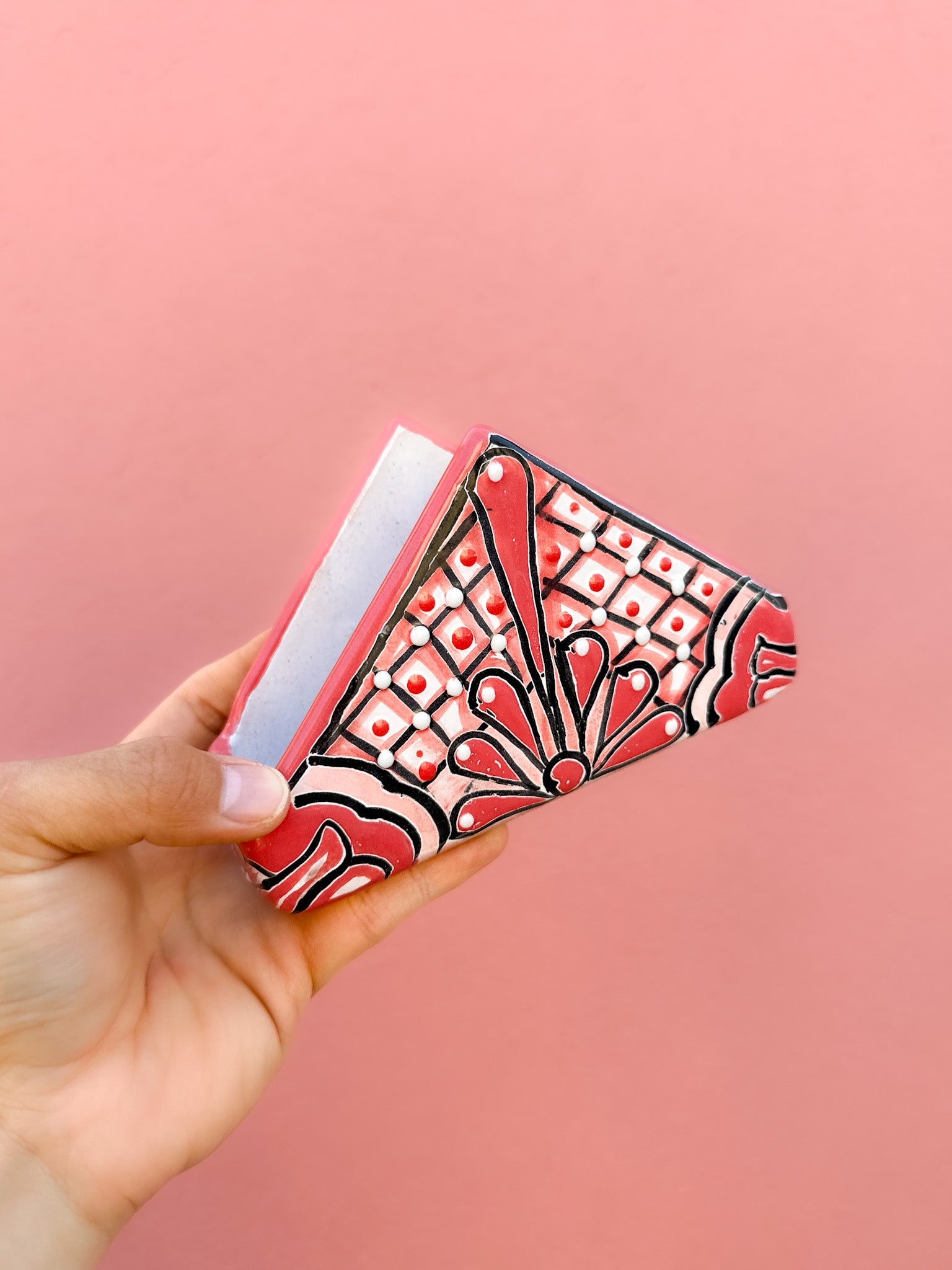 PRE-ORDER Pink Talavera Napkin Holder (SHIPS IN APPROX. 6-12 WEEKS)