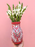 PREVENTA Florero de Talavera Rosa (ENVÍO EN APROX. 6-12 SEMANAS)