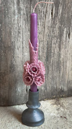 Luz Beeswax Taper Candle