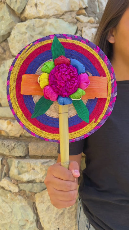 Mexican Colorful Hand Fan