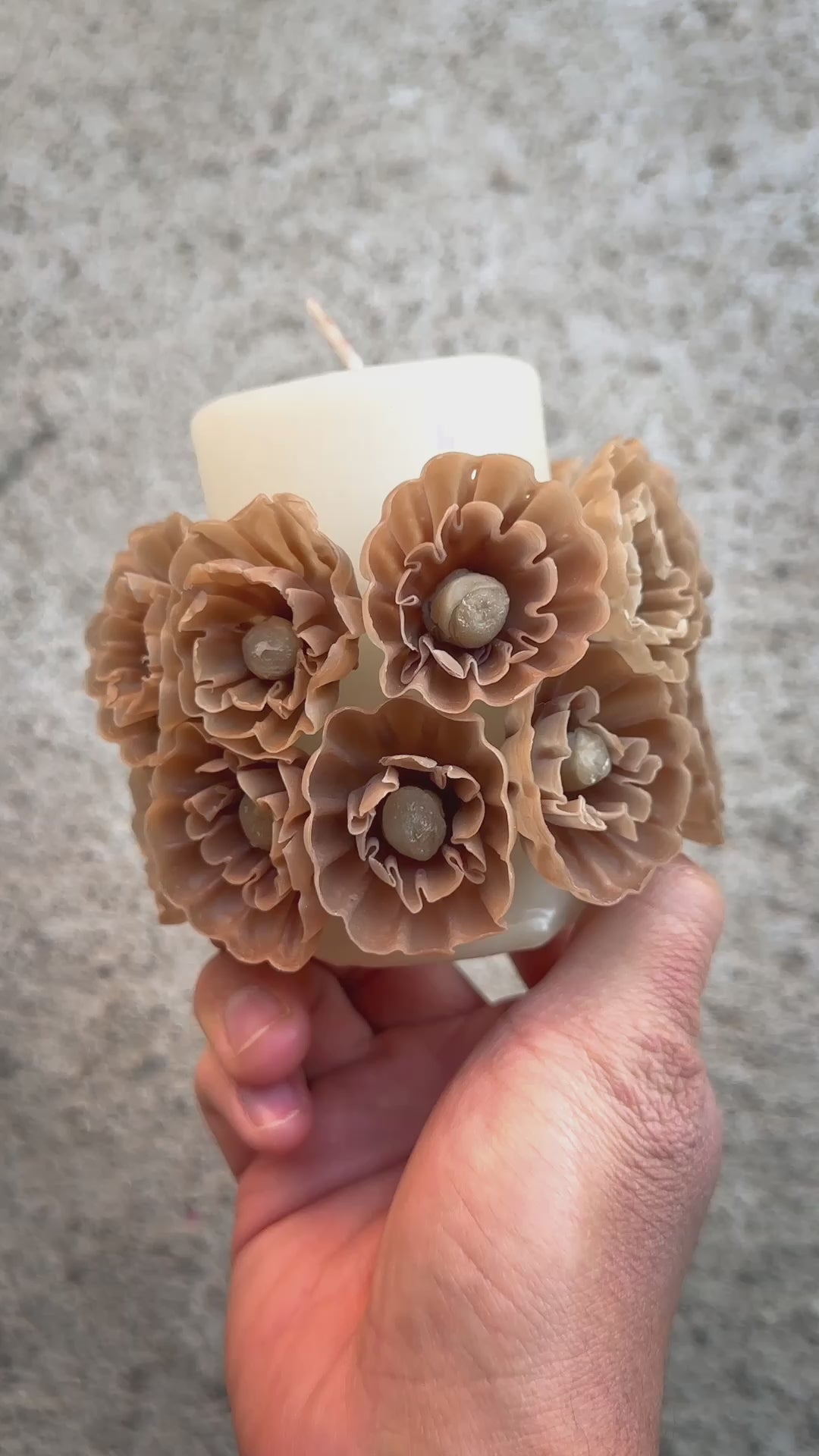 Vela de cera de abejas Guillermina